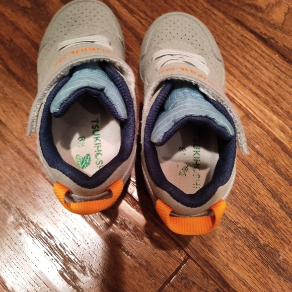 Tsukihoshi Gray and Blue Kids Shoes - Picture 4 of 4